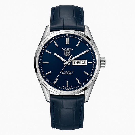 Tag Heuer Calibre 5 Carrera | Automatic – Leather Strap | Day-Date Edition