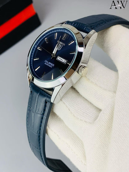 Tag Heuer Calibre 5 Carrera | Automatic – Leather Strap | Day-Date Edition