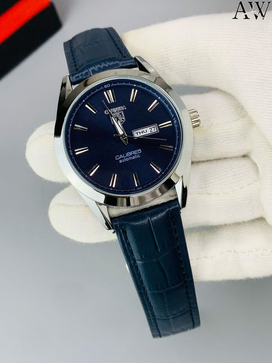 Tag Heuer Calibre 5 Carrera | Automatic – Leather Strap | Day-Date Edition