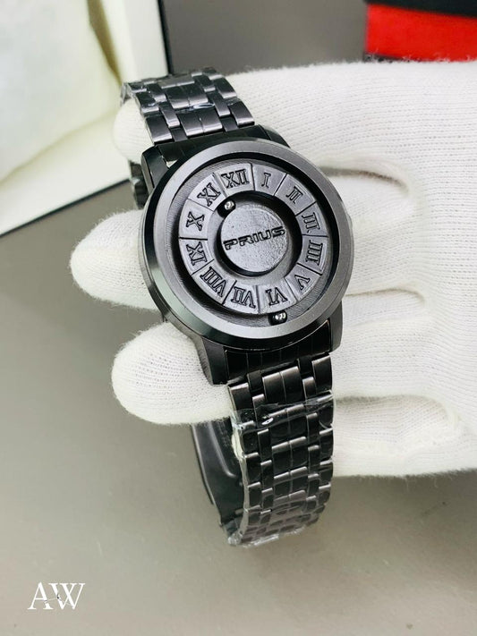 LIGE FOXBOX Men Watch Casual Mirrorless Magnetic Bead Male Watch