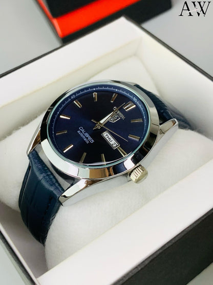 Tag Heuer Calibre 5 Carrera | Automatic – Leather Strap | Day-Date Edition