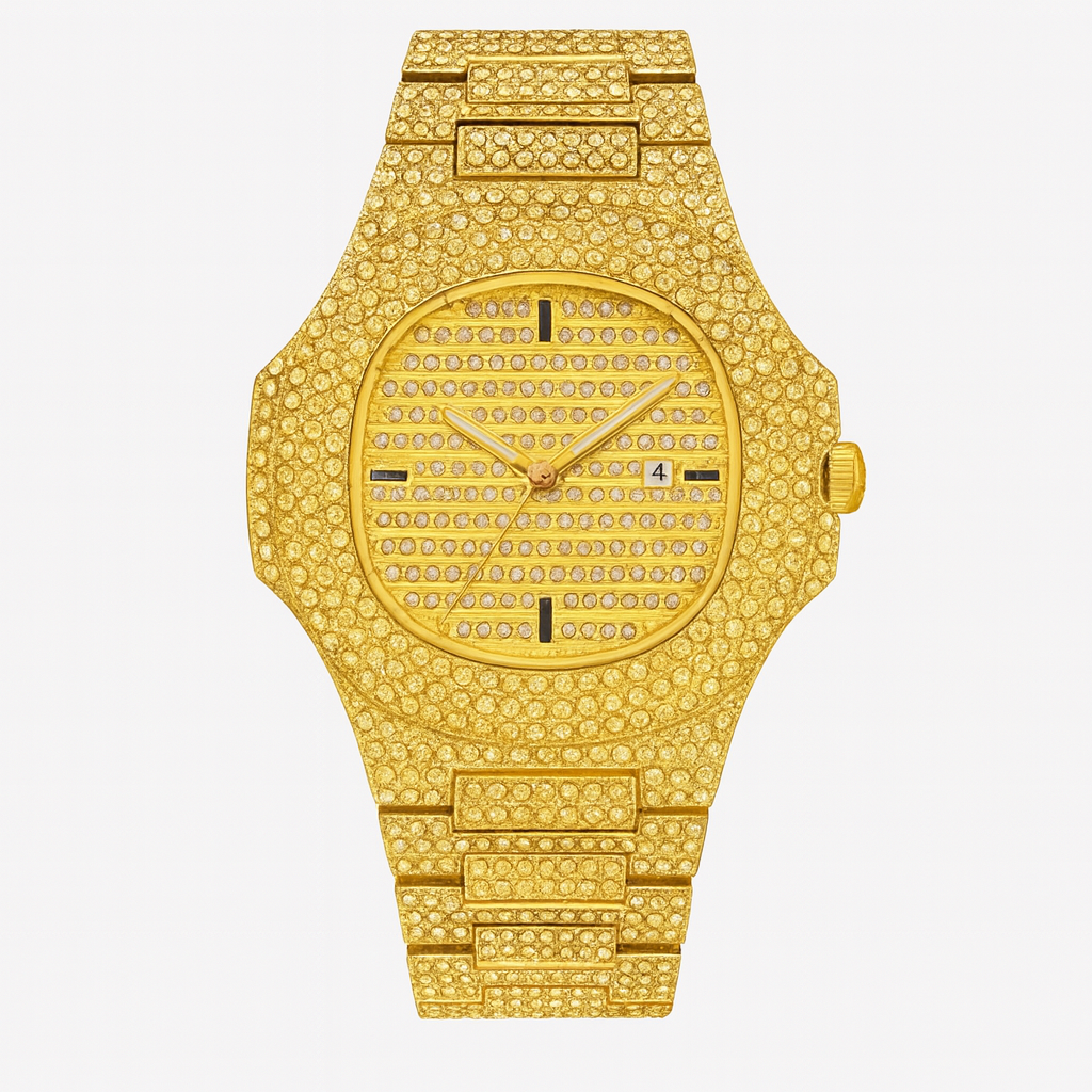 TST Gold Daimond Watch