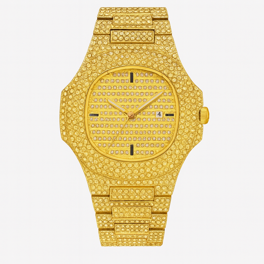 TST Gold Daimond Watch